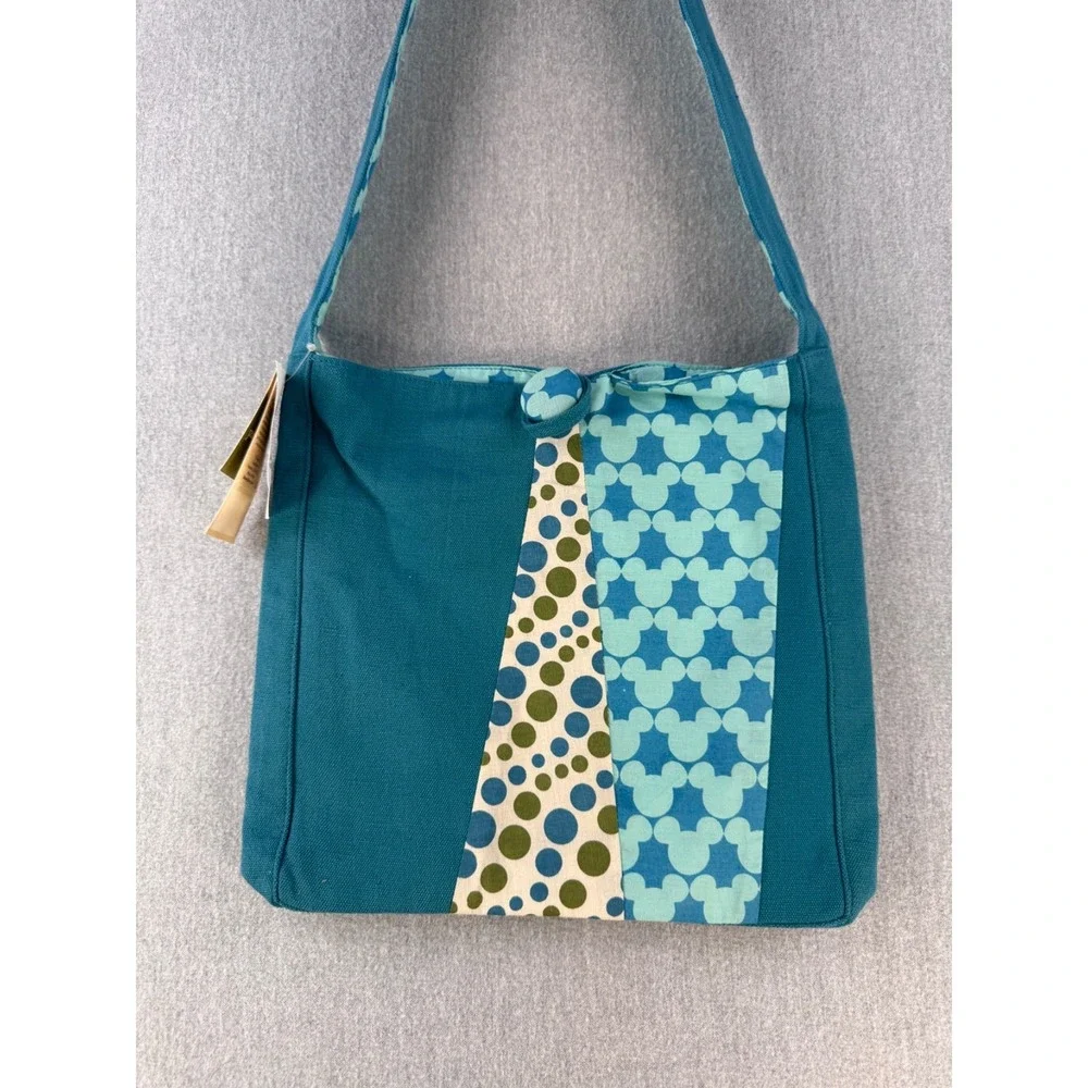 NWT‎ Vintage 2009 Disney World of Good Mickey Mouse Teal Crossbody Shoulder Bag